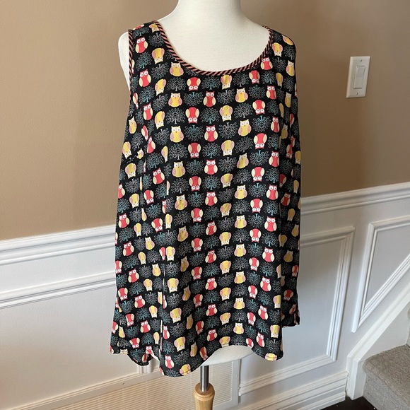 Fun owl print long tank - Picture 2 of 7